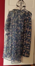 2pc Vintage Vanity Fair Multicolored Floral Nightgown And Robe Size Large 38 