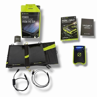 Goal Zero Nomad 7 Solar Panel & Venture 30 Battery Bank Hiking Camping Charger