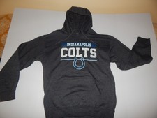 Indianapolis Colts NFL Team Appl. Charcoal Gray Hoodie SZ MED. ADULT CLEAN 30 