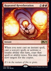 Repeated Reverberation 156/280 Core Set 2020 Red Rare Sorcery