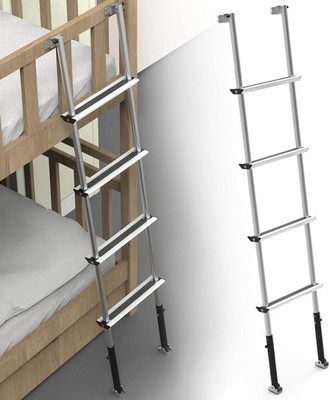 Bunk Bed Ladder, 3-Level Height Adjustment (59.5 /60.5 /61.5 )