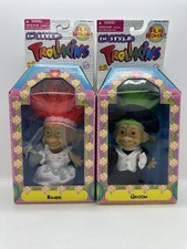 Troll Dolls Vintage Wedding Set Bride  Groom Hair Trolls Trollkins 1998 1990s