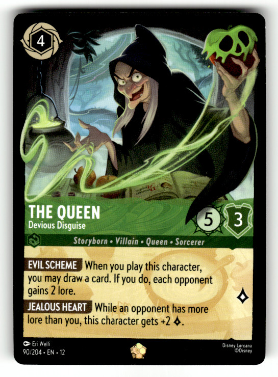 The Queen - Devious Disguise 90/204 Legendary Wilds Unknown Non-Foil