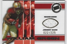 WILLIAM GREEN BC BOSTON COLLEGE EAGLES 2002 PRESS PASS JERSEY CARD #22/225
