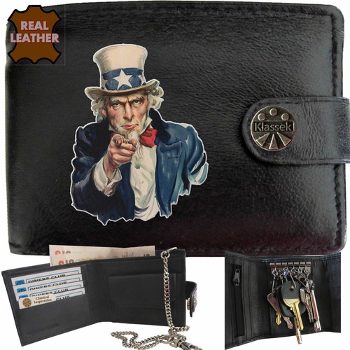 Billetera Póster Americano Revolucionario Para Hombre Regalo Lata RFID - Imagen 2 de 29