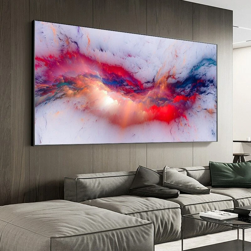 Cloud Abstract Wall Picture Canvas Painting Canvas Modern Art Poster Wall Decor - Image 2 of 4