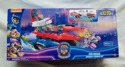 Paw Patrol Movie PUP SQUAD AIRCRAFT CARRIER HQ W/ SKYE TOY NEW IN