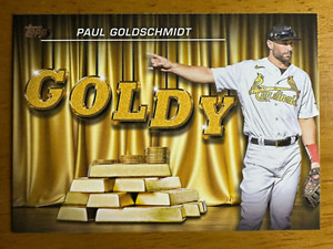 2023 Topps Series 1 PAUL GOLDSCHMIDT #AKA-10 AKA Nickname "Goldy" Cardinals
