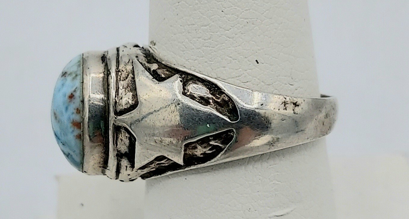 Larimar Handmade Silver Ring - image 3
