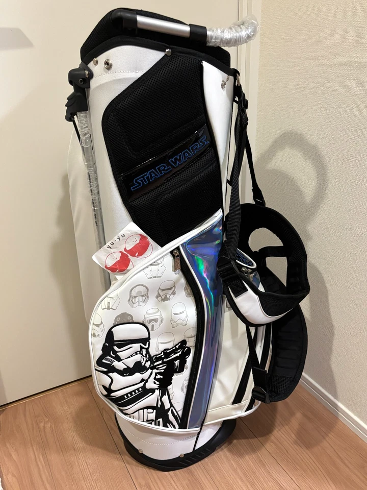 Bolsa de palos de golf Star Wars Storm Trooper con soporte Caddie Caddy blanca 9,0 para 47,5 pulgadas Foto 2 de 4