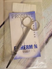 New News Suture Scissors Angled B/b 5.5" FISHERMAN STAINLESS STEEL GERMANY