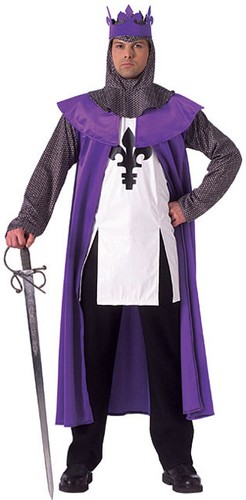 Costume Carnevale Uomo Da Re Medioevo Vestito Di Halloween Travestimento  Adulto | eBay
