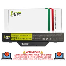 BATTERIA PER HP COMPAQ 610 615 6720s 6730s HSTNN-OB62 [5200mAh - 10,8-11,1V]