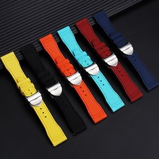 Silikon-Uhrenarmbänder passend für Tudor Little Red/Copper Flower Series...