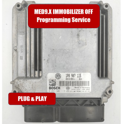 IMMO OFF Immobilizer Delete Service Porsche VW Audi MED9.1 MED9.x ECU Plug&Play