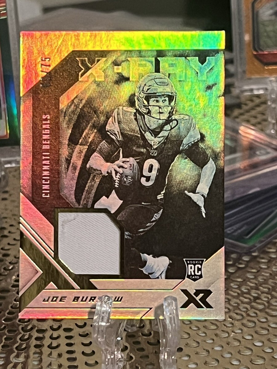 2020 Panini XR /75 Joe Burrow X-ray Rookie Card Jersey Patch Relic