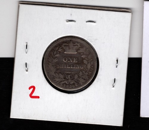 1836- Great Britain - Silver- Shilling - Picture 2 of 2