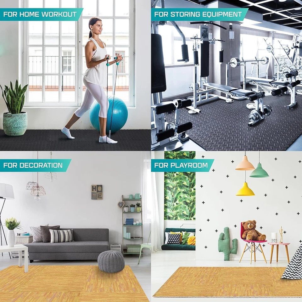 Yes4All Interlocking Floor Mats with Border – Foam Floor Mats/Gym Floor Mats - Image 4 of 4