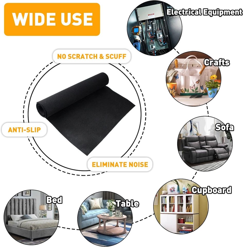 14SQFT Premium Black Fabric Bunk Carpet/ Marine Boat Trailer Runners