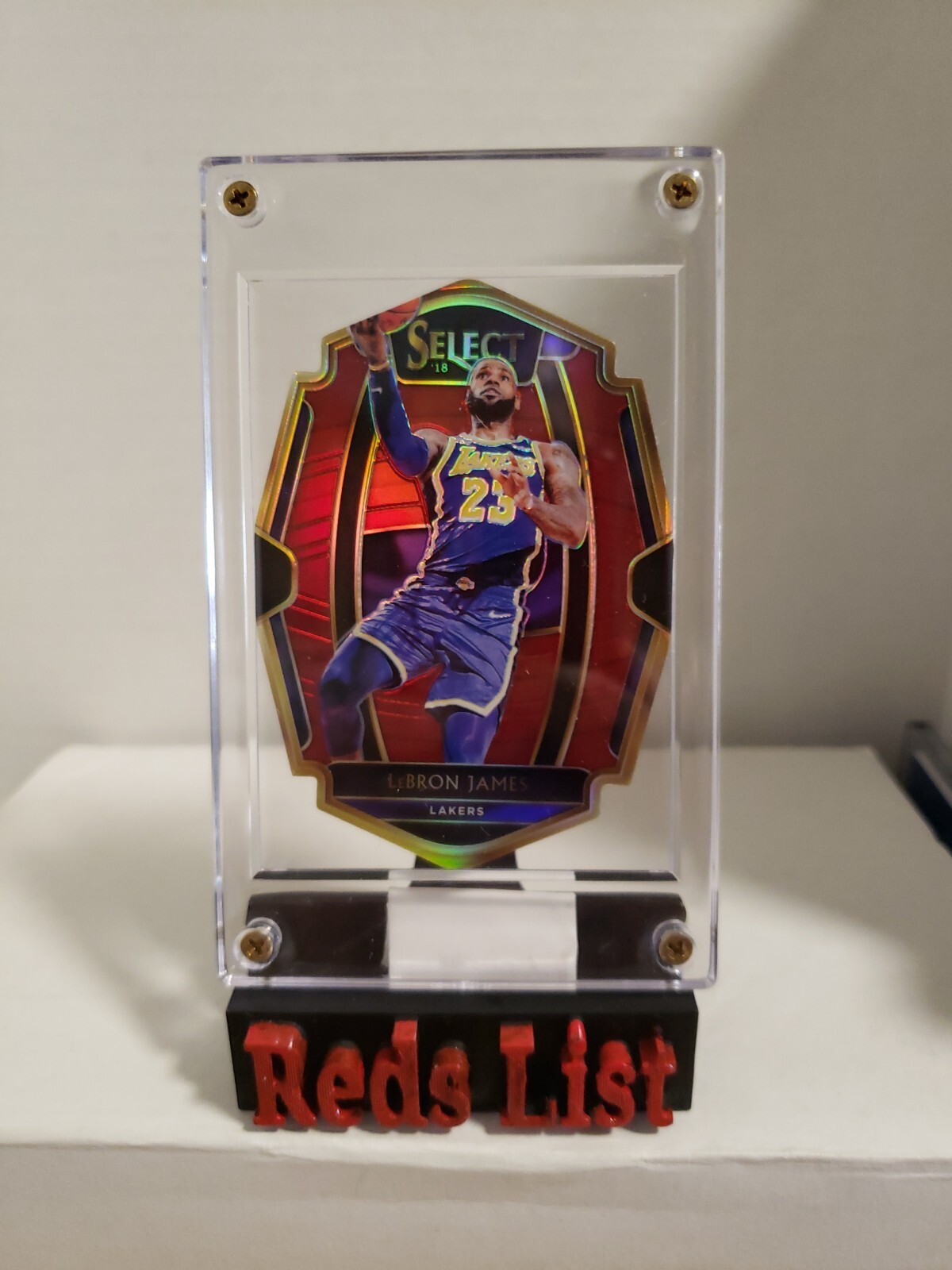 2018-19 Select Maroon Die-Cut Prizm #118 Lebron James 156/175 Lakers FHOF