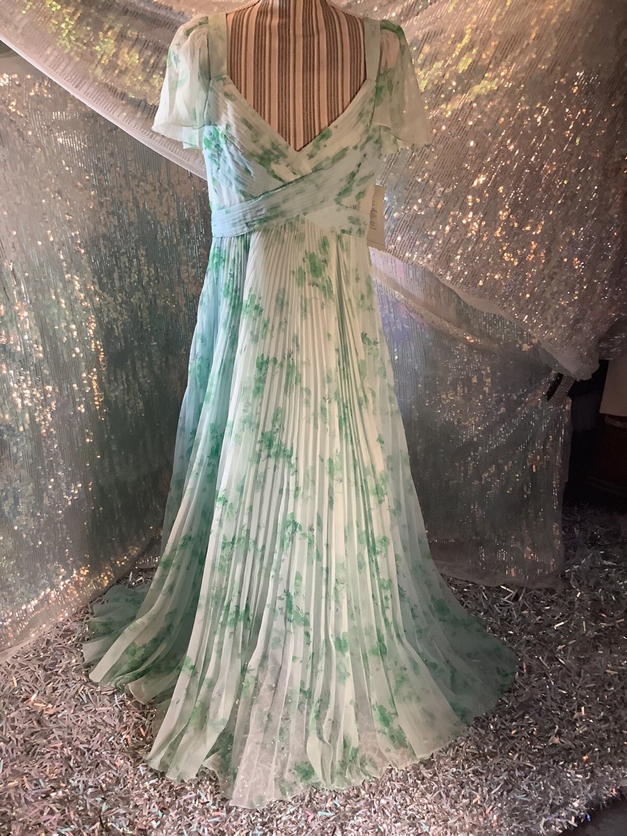 theia green dress Theia Sequin Gown, Green / 0