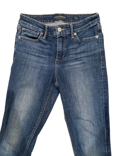 Lucky Brand Jeans Ava Skinny Blue Distressed Womens Size 26x29 EUC - Picture 3 of 12