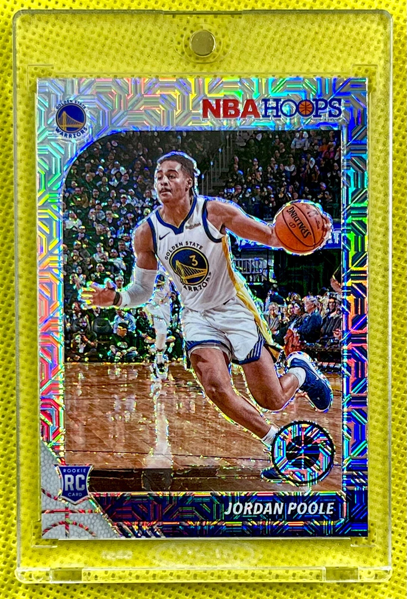 JORDAN POOLE 2019 NBA HOOPS PREMIUM STOCK PRIZM SILVER MOJO ROOKIE RC WARRIORS