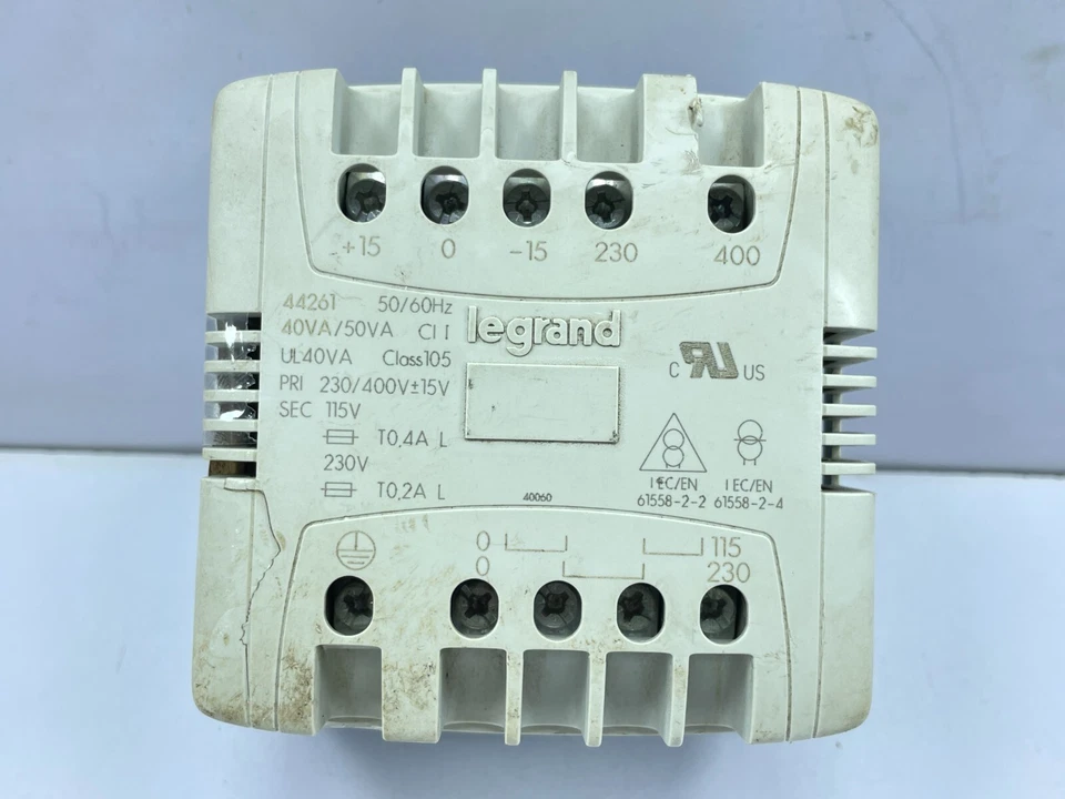 Legrand 44261 Circuit Isolation Transformer 230/400V 115/230V 40VA/50VA 1 Phase - Image 2 of 4