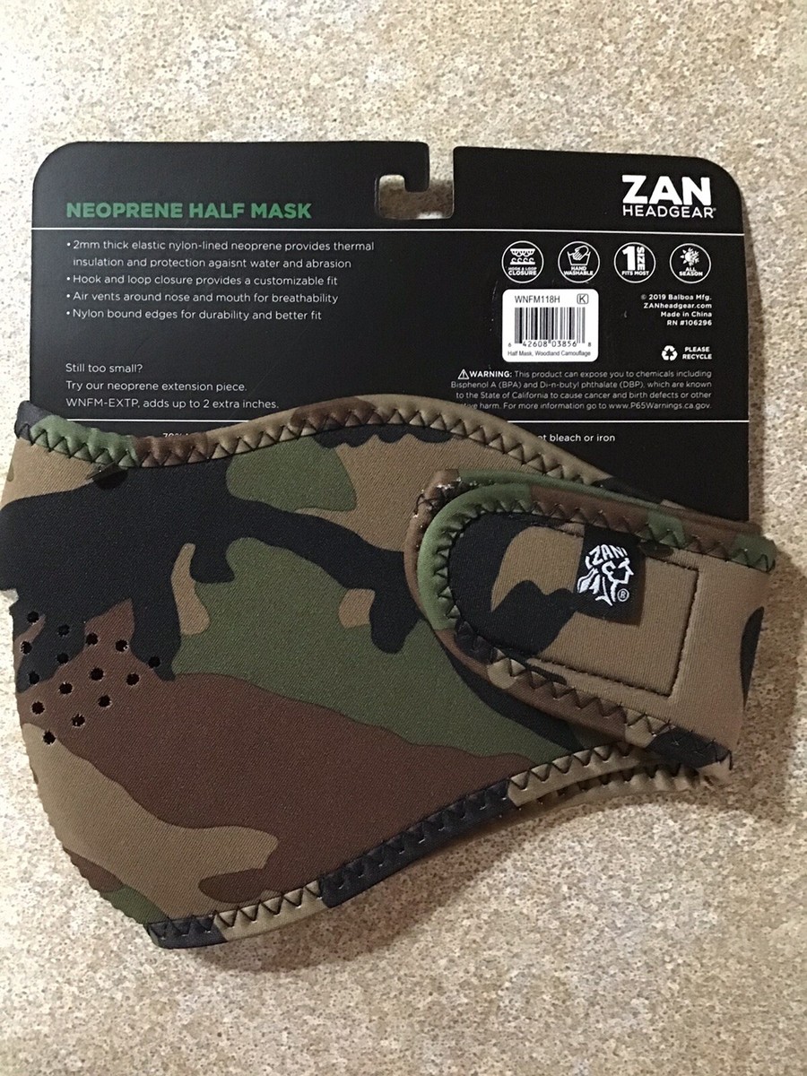 Halsband Zanheadgear Motorrad Maske Half Face Camouflage Forest Mask Online-Verkauf