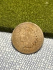 (#101253) Indian Head Cent: 1870.  AG.  Tough date.