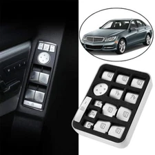 For 2008-2014 Mercedes Benz C-class 300 Car Window Glass Lift Button Trim Cover