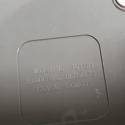 Biddeford Blankets TC11W1 White Electric Blanket Controller 4-Prong  Connector | eBay