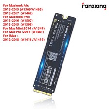 Fanxiang 512GB SSD Apple Macbook Pro Air 2013 2014 2015 A1502 A1398 A1466 A1465