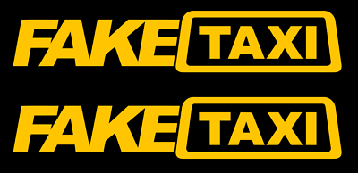 FAKE TAXI Vinyl Decal, Bumper Sticker, JDM, FAKETAXI, Cab, Car FAKE TAXI Vinyl Decal, Bumper Sticker, JDM, FAKETAXI, Cab, Car