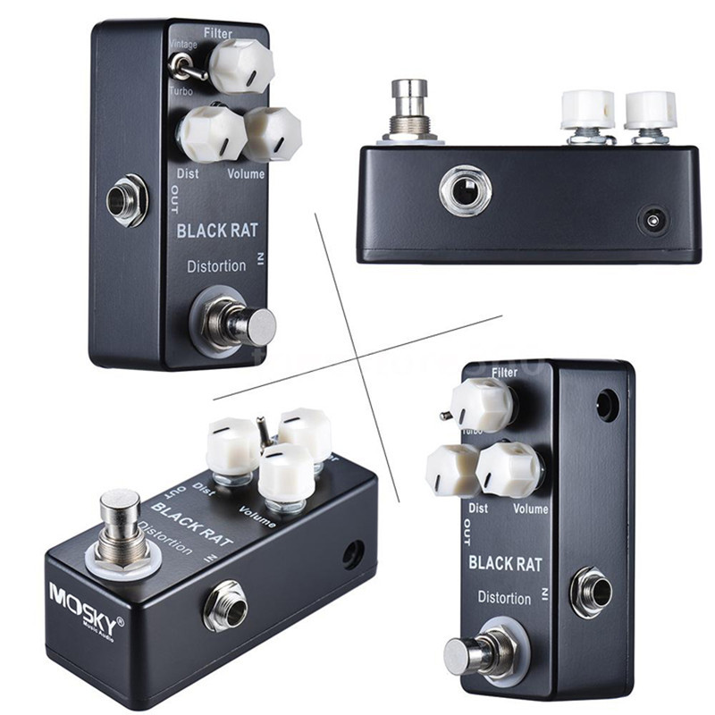 Upgraded Mini Rat Distortion Guitar Effects Pedal LM308 chip Based