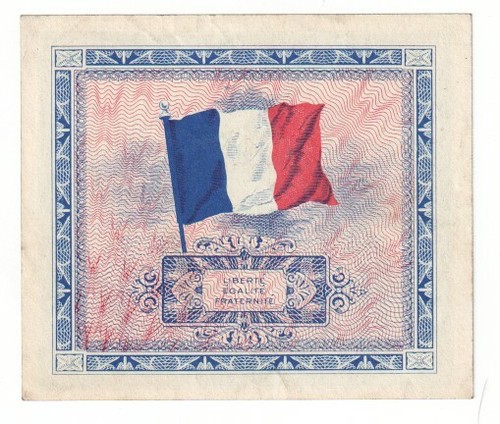 FRANCE - Allied Military Currency 5 Francs (1944) P.115a - EF - Afbeelding 3 van 3