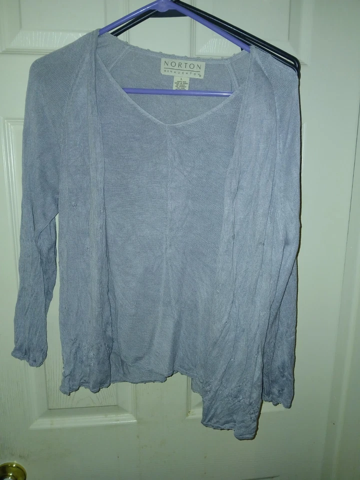 Top de seda Norton McNaughton talla grande** Foto 2 de 4