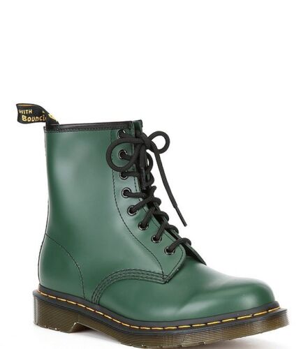 NIB*Womens*Dr. Martens Smooth *1460 8 Eye Boot**6-10*Green*Doc Martens - Picture 1 of 2