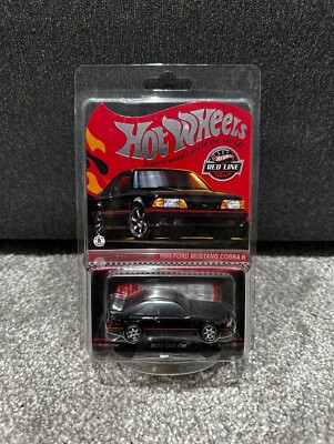 2023 Hot Wheels RLC 1993 Ford Mustang Cobra R Foxbody Red Line Club Badge - Neu