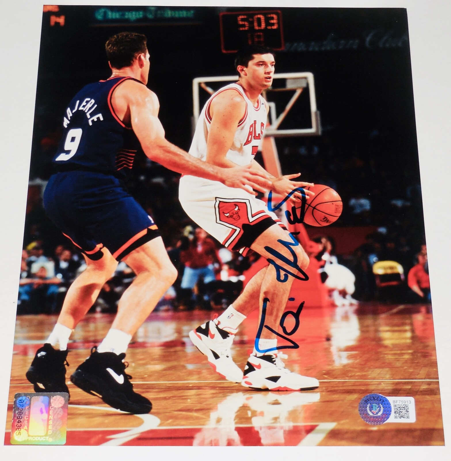 Maillot Toni Kukoc Signé Rouge Maillot De Basket Toni Kukoc Rouge Signé