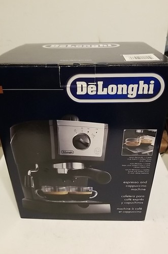 DeLonghi EC155 Macchina da espresso e cappuccino con schiumatrice a getto girevole - Nero