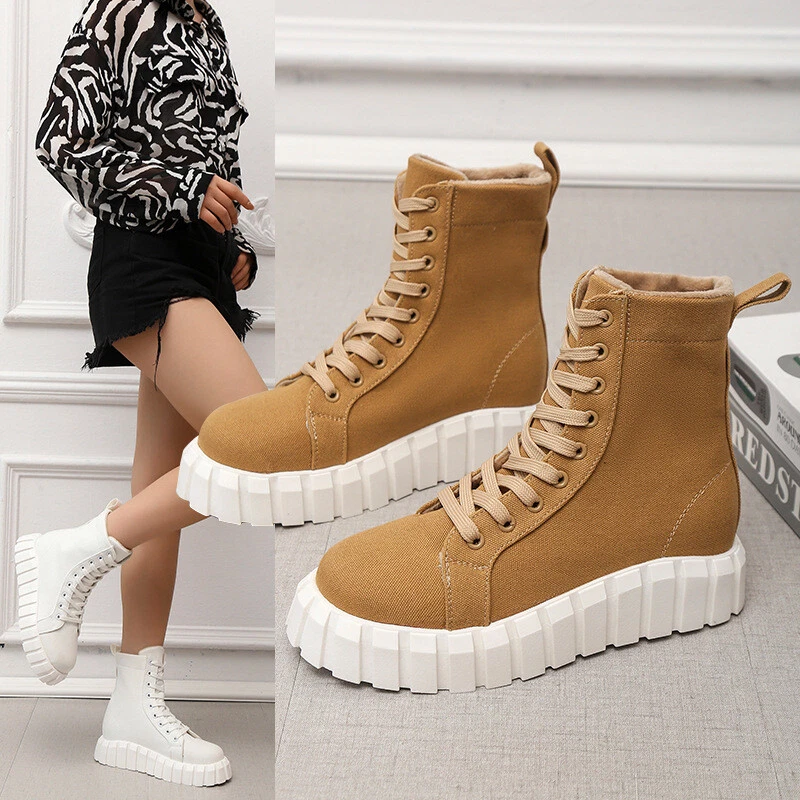 Ladies canvas deals ankle boots