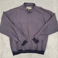 Zero Restriction Golf Outerwear  Snap Pullover Mens Large Blue USA Houndstooth