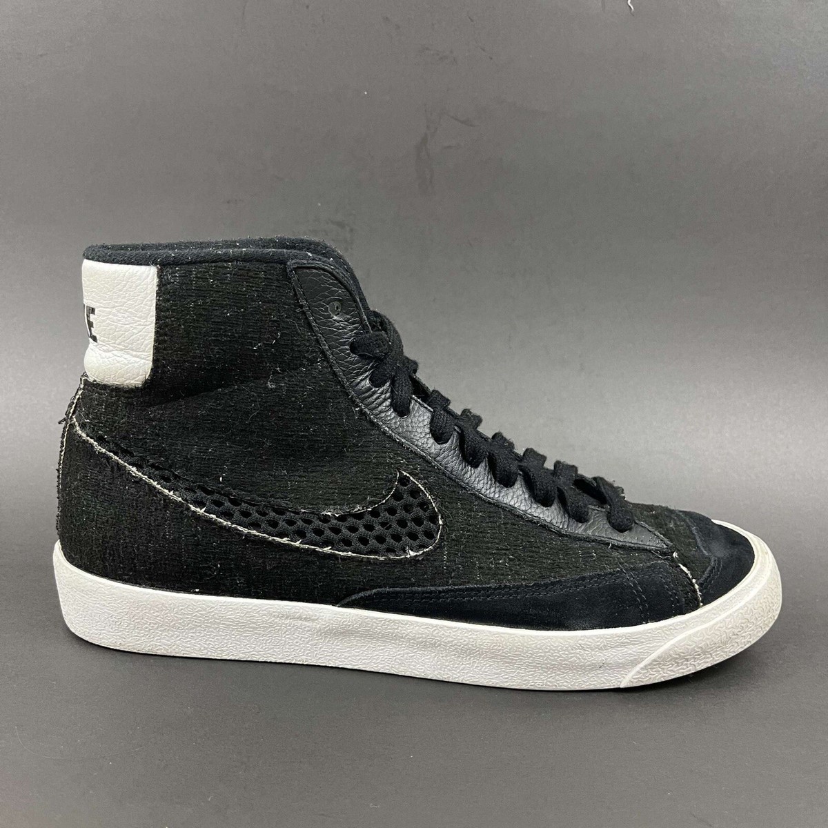 Nike By You ID Blazer Mid 77 Black White Shoes DJ4859-991 Men's Size