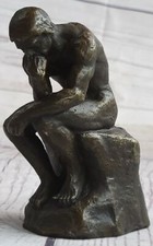 Auguste Rodin EL PENSADOR Estatua Escultura Figura con Pátina de Bronce Venta Decoración