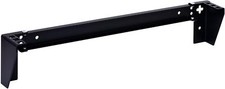 1U Vertical Wall Mount Rack - Heavy Duty 125lbs Capacity 1U, Black