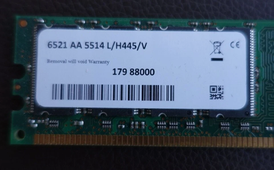 4GB (4 x 1 GB) Crucial PC-3200 (DDR-400) DIMM 400 MHz DDR SDRAM - Image 3 of 3