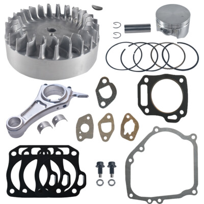 FOR 212 PREDATOR NON HEMI Flywheel &Forge aluminium Billet Rod Piston Combo