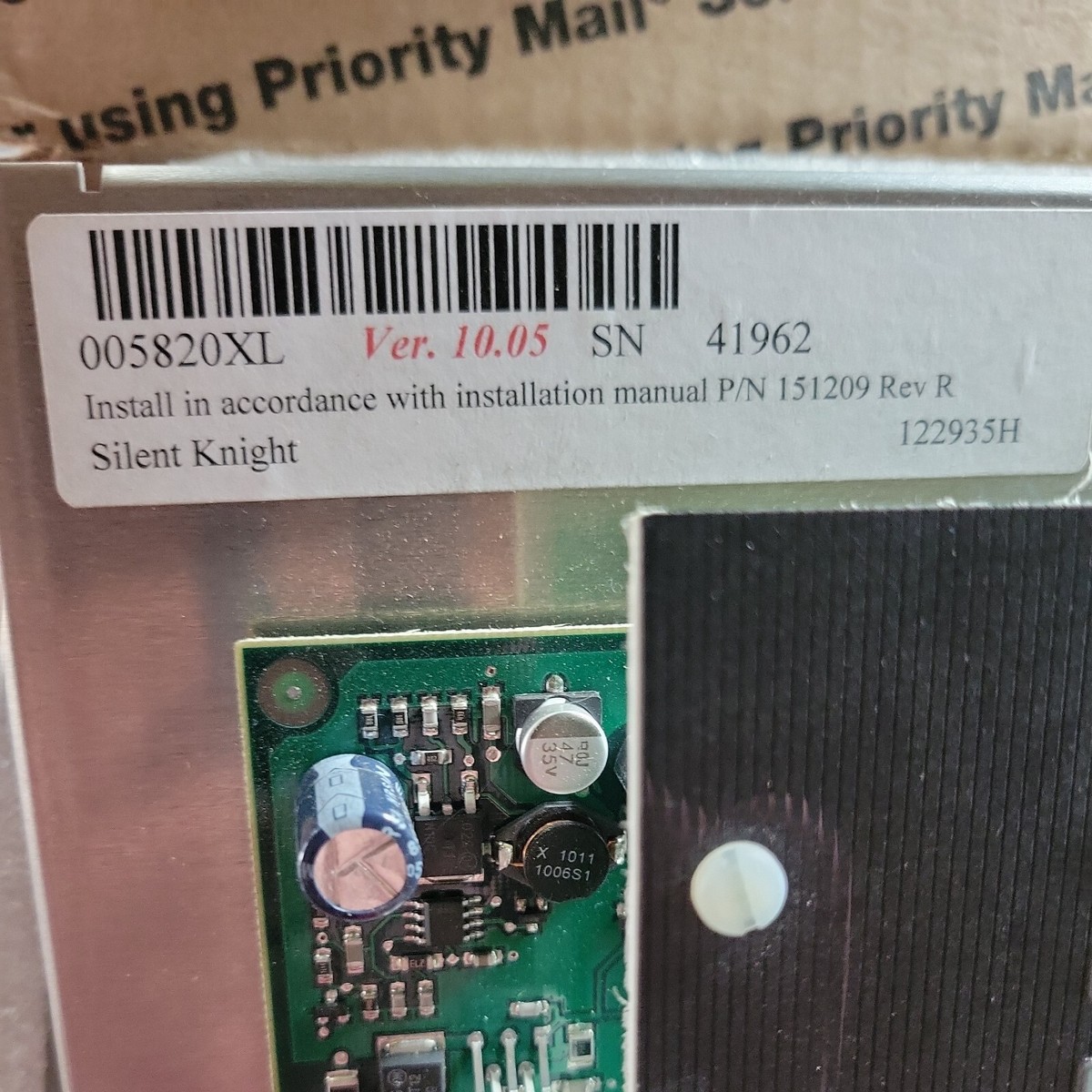 Silent Knight 5820XL Fire Alarm Panel Version 8.9 EUC! | eBay