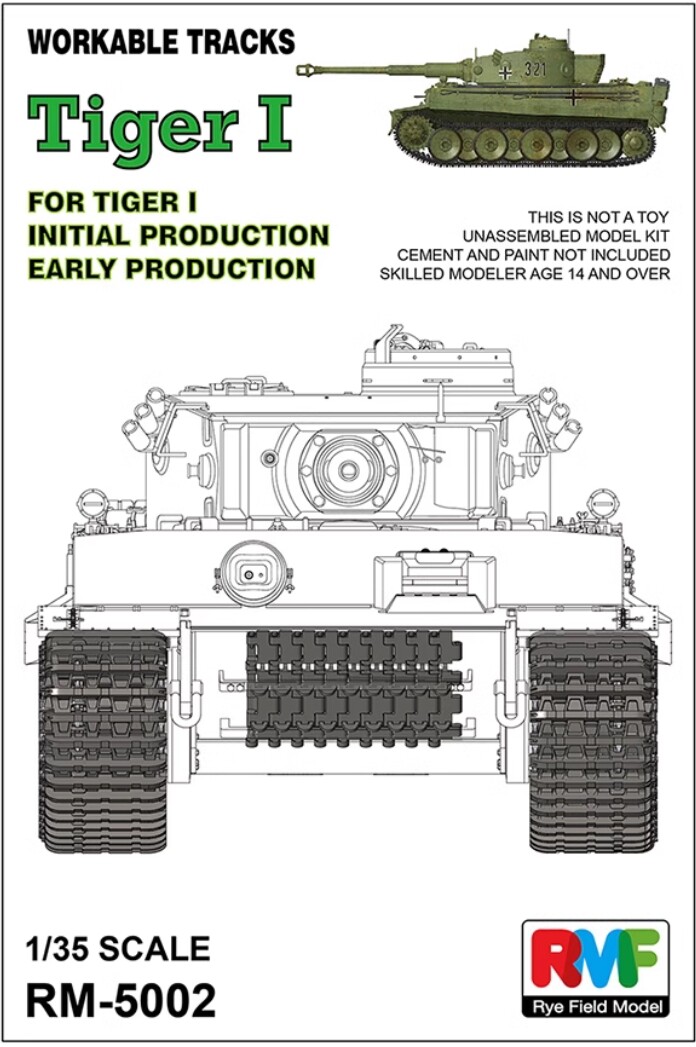 Ryefield-Model 1/35 RM5002 Workable Track For Tiger I Early Production